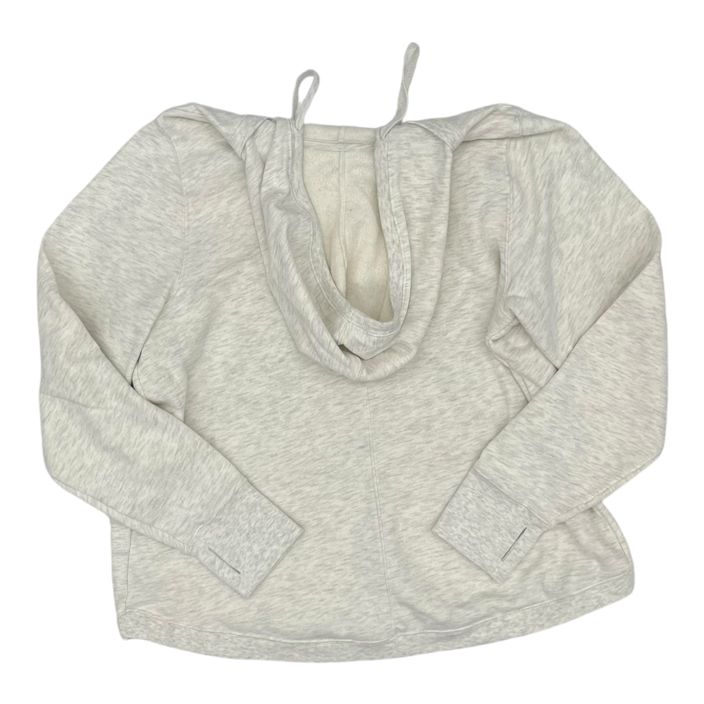 Sweatshirt Hoodie By Tek Gear In Cream, Size:1X