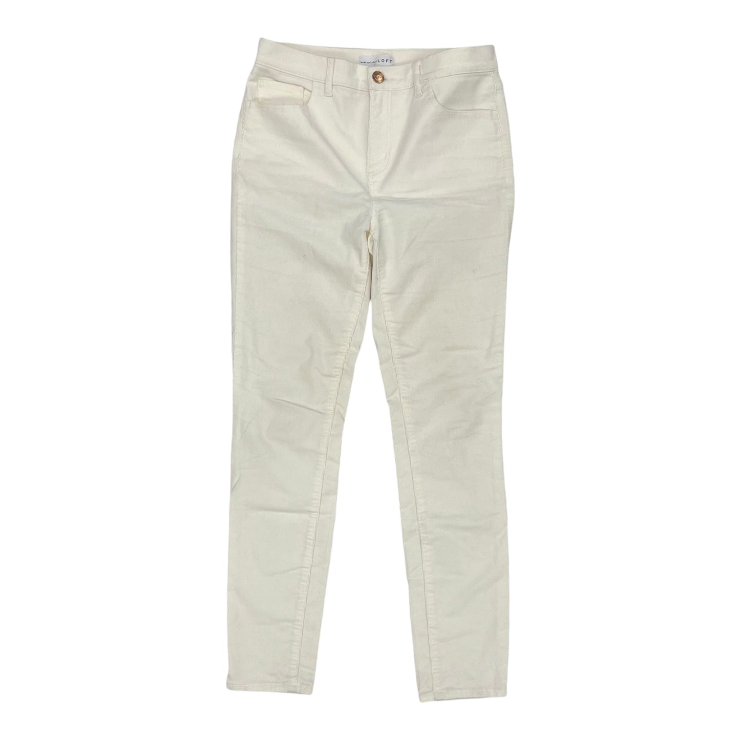 Pants Corduroy By Loft In Cream, Size:4