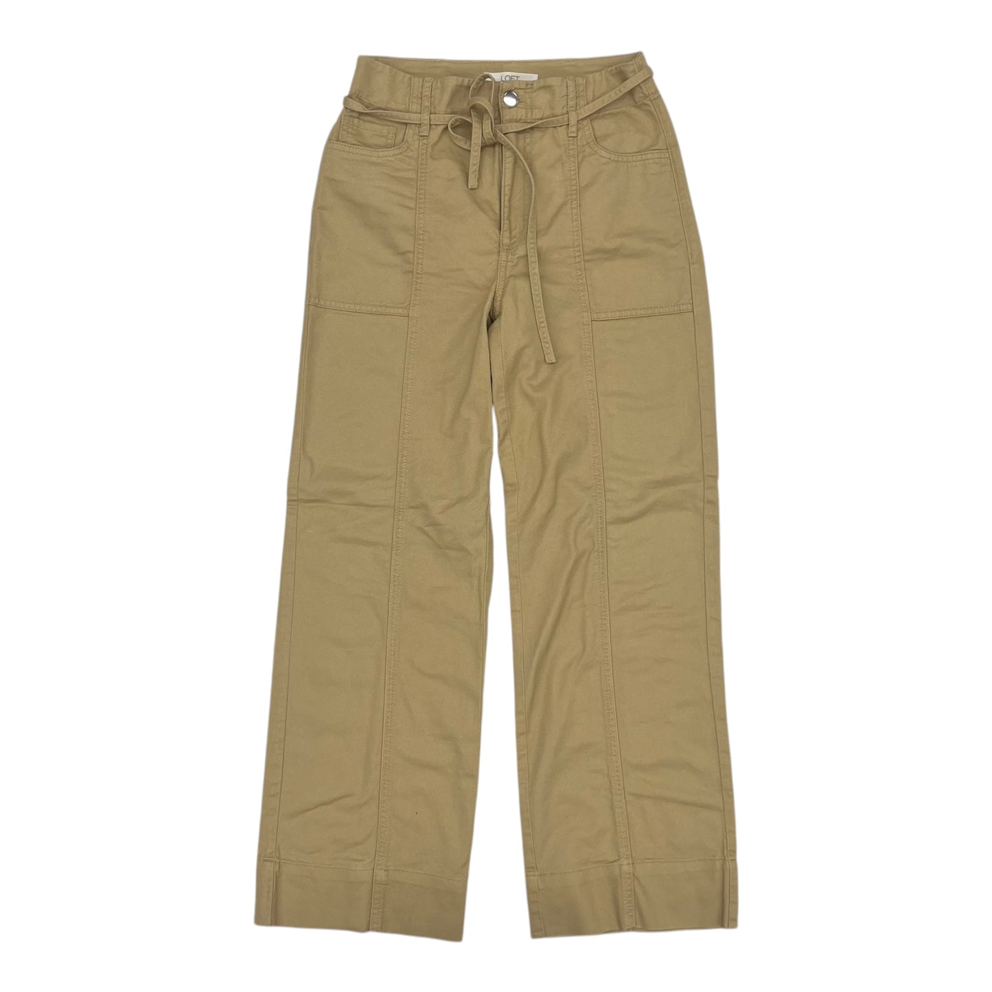 Pants Wide Leg By Loft In Tan, Size:0P