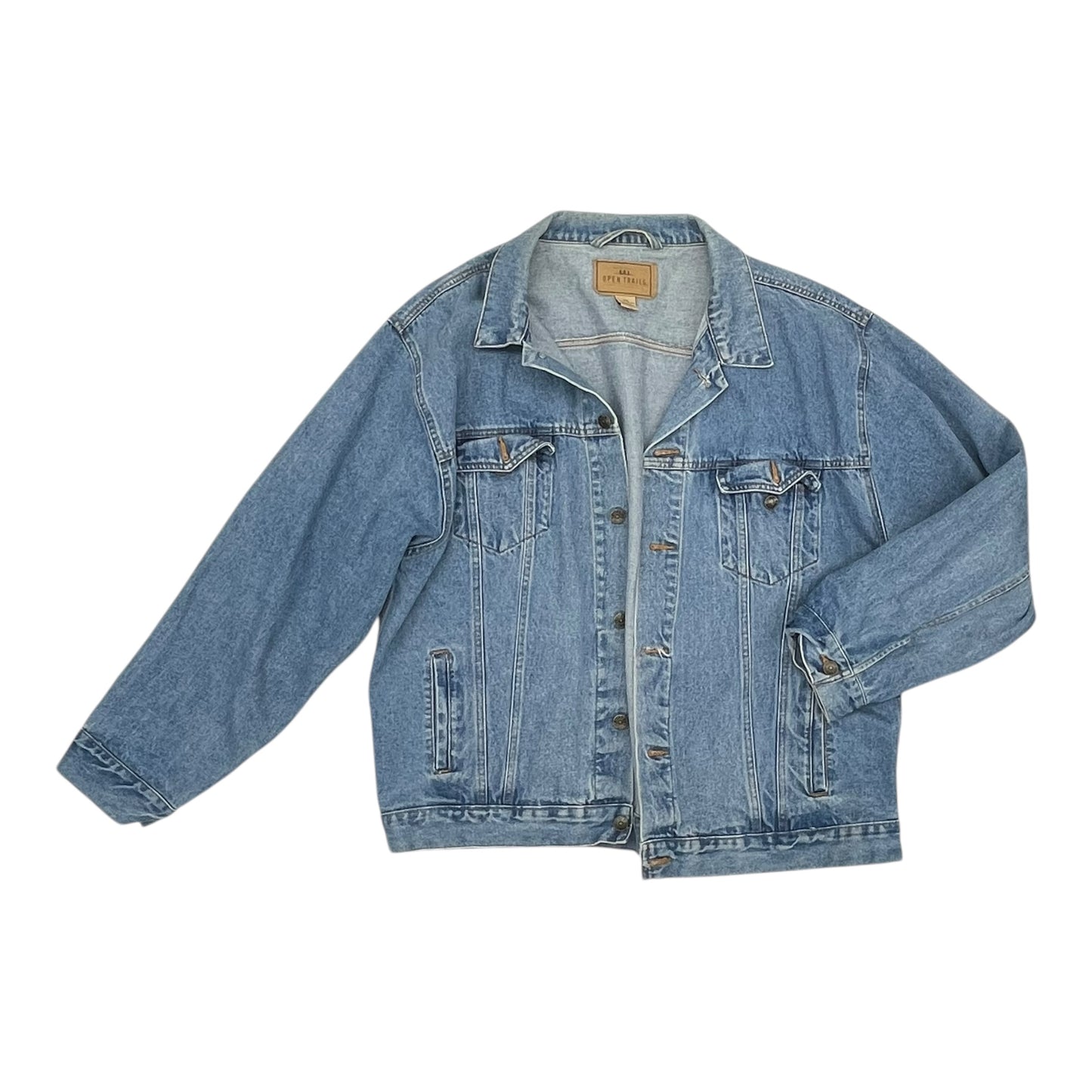 Jacket Denim By Clothes Mentor In Blue Denim, Size:Xxl