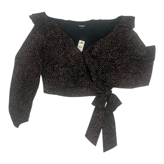 BLOUSE LS by EXPRESS In BLACK, Size: M
