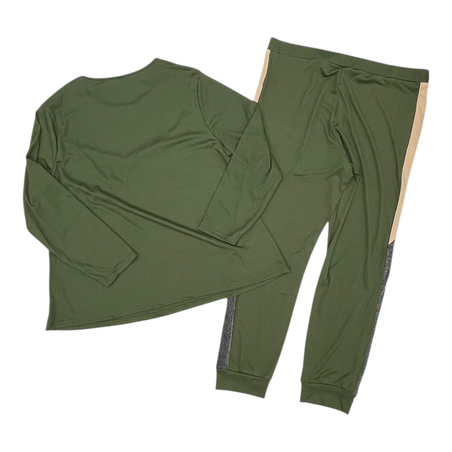 Lounge Set Pants By Shein In Green, Size:4X
