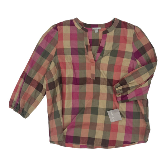 Top Ls By Falls Creek In Green & Purple, Size:1X