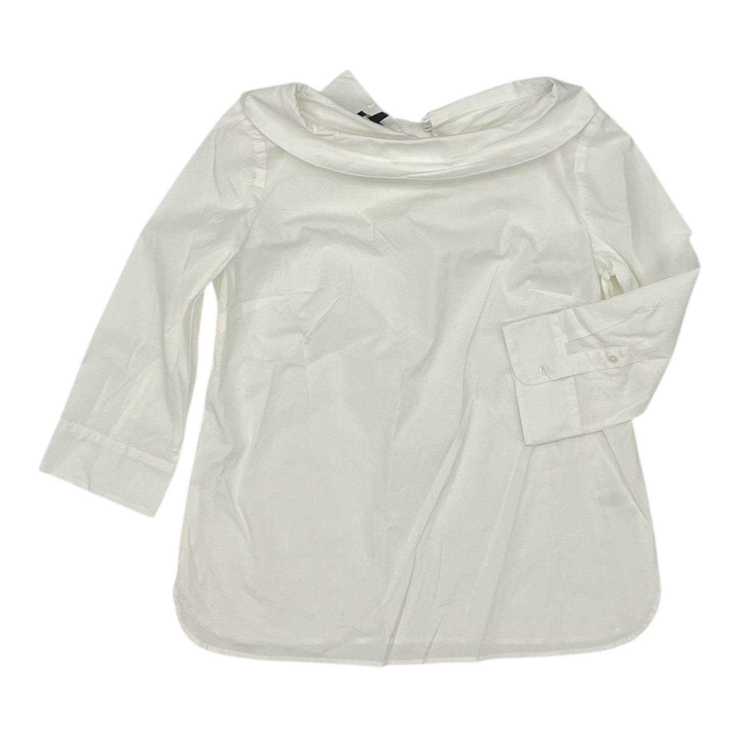 Top 3/4 Sleeve By Talbots In White, Size:S