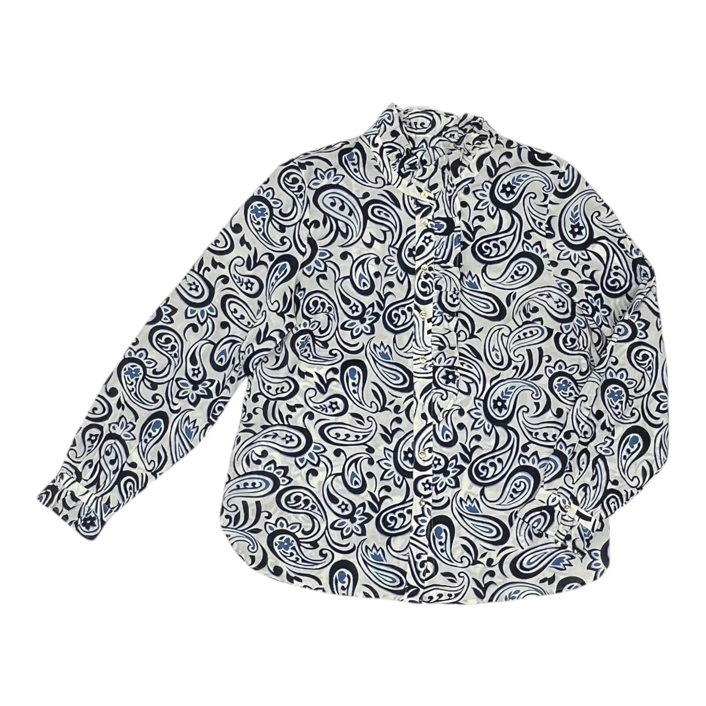 Top Ls By Talbots In Blue & White, Size:M