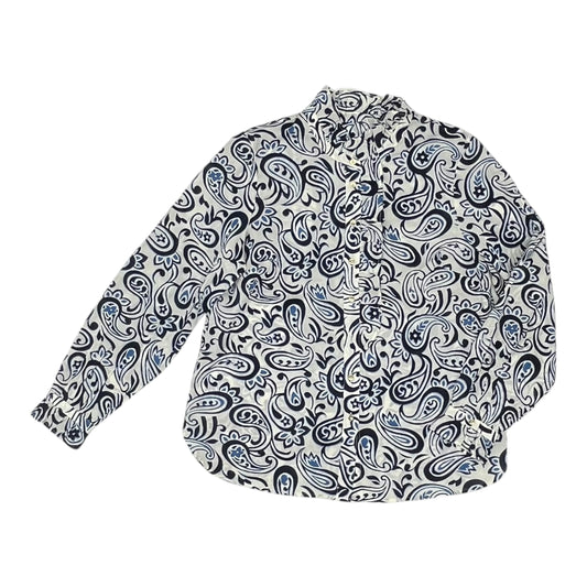 Top Ls By Talbots In Blue & White, Size:M