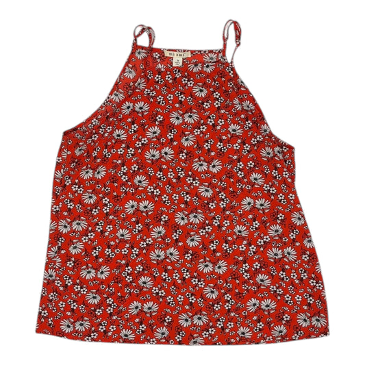 Top Sleeveless By Mi Ami In Red, Size:M