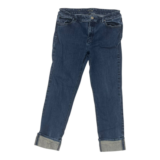 Jeans Straight By White House Black Market In Blue Denim, Size:12