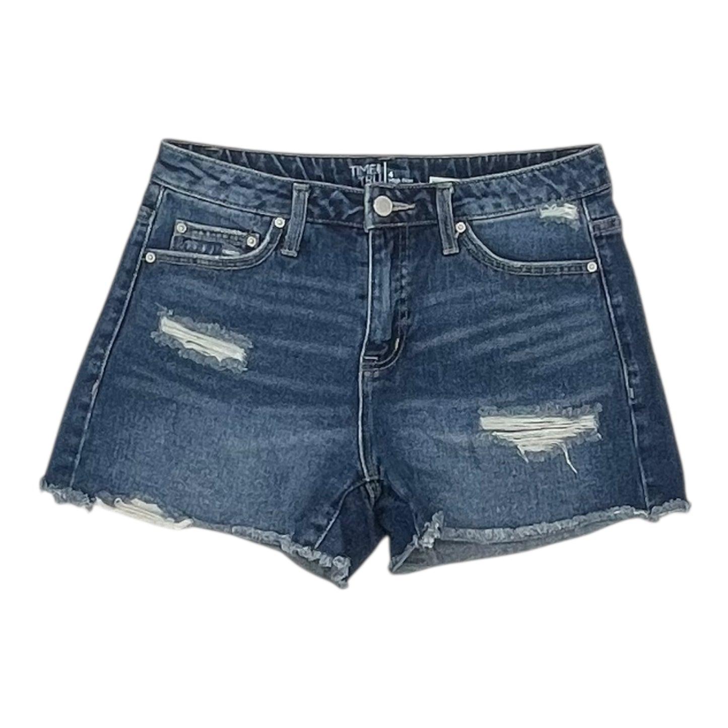 Shorts By Time And Tru In Blue Denim, Size:4