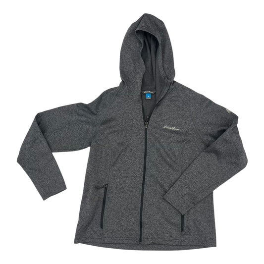 Athletic Jacket By Eddie Bauer In Grey, Size:Xl