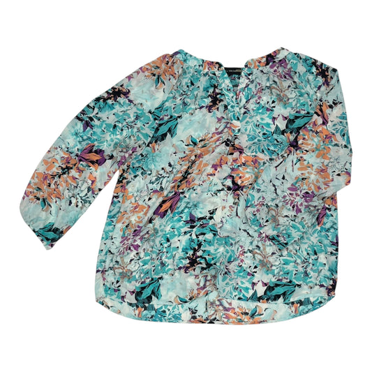 Blouse Ls By Ivanka Trump In Blue, Size:L