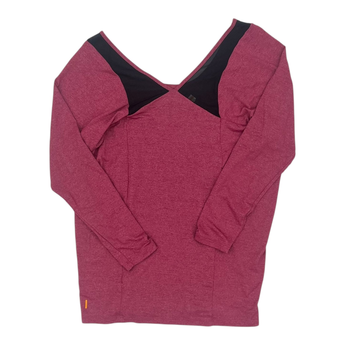 Athletic Top Ls Collar By Lucy In Red, Size:M