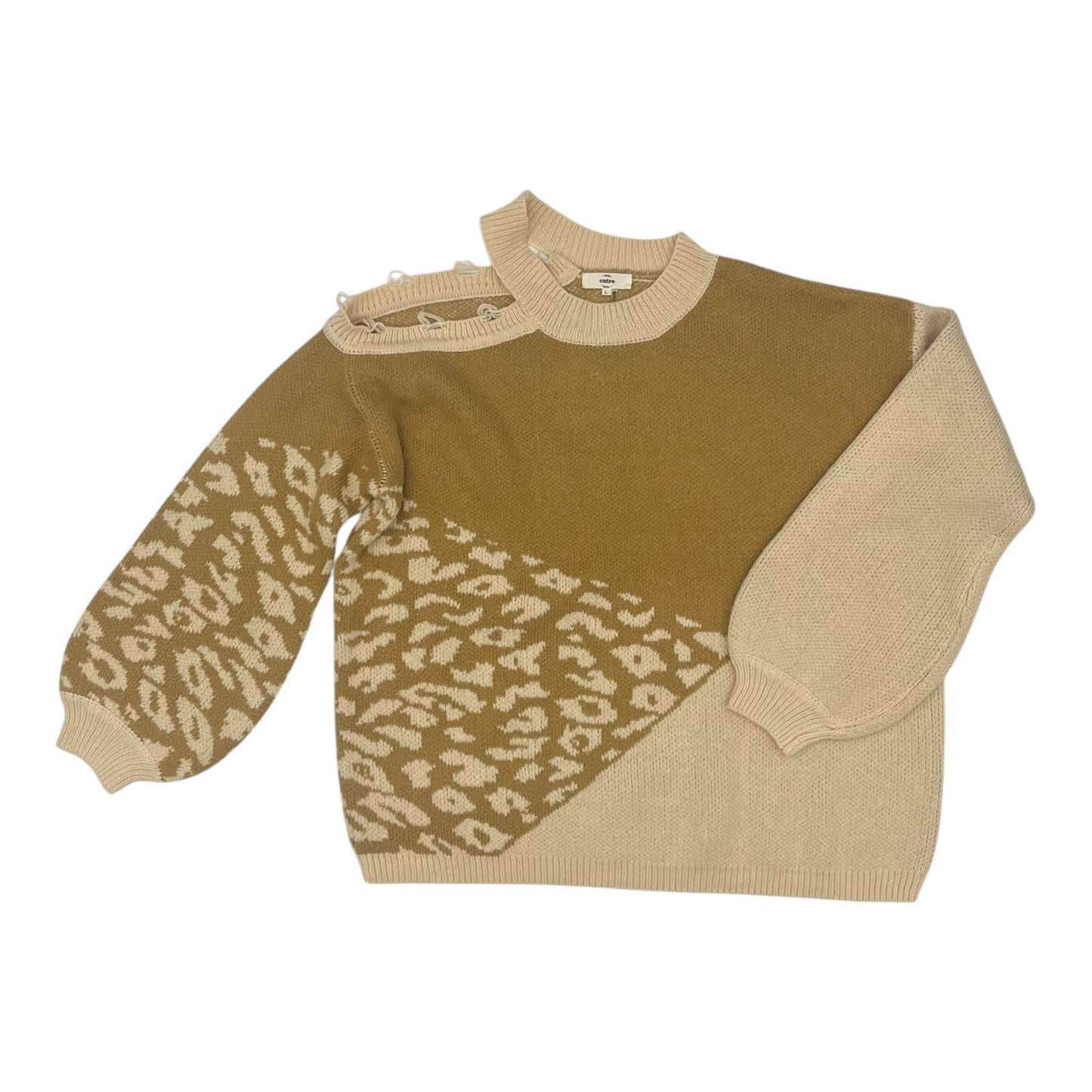 Sweater By Entro In Brown, Size:L