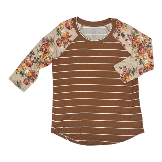 Top 3/4 Sleeve By Maurices In Brown, Size:M