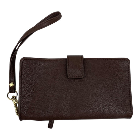 Wristlet By Clothes Mentor In Brown, Size:Medium