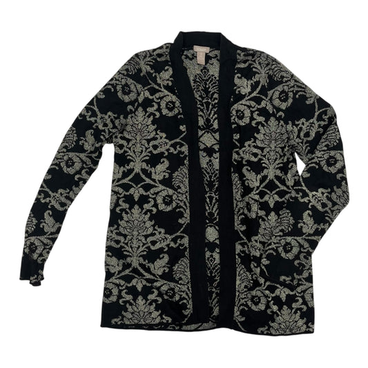 Sweater Cardigan By Chicos In Black, Size:M