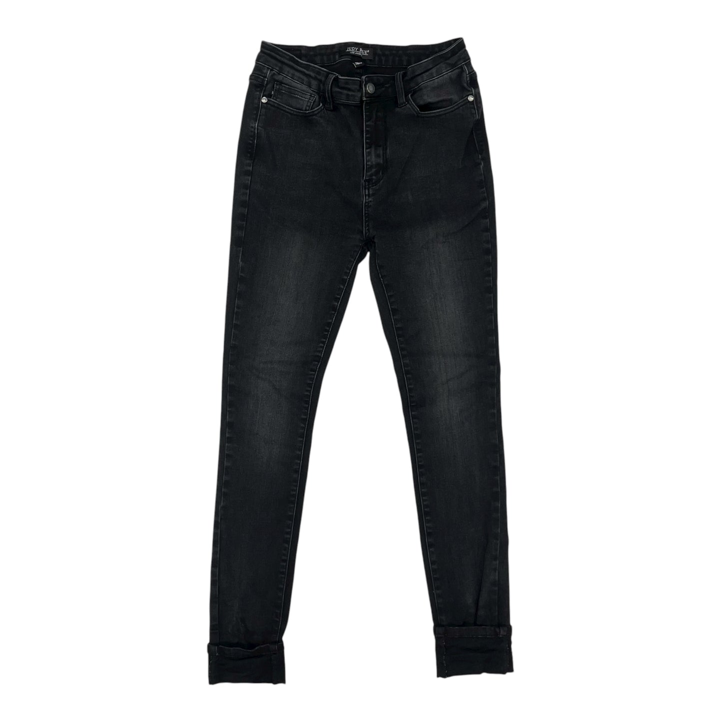 Jeans Skinny By Judy Blue In Black Denim, Size:8