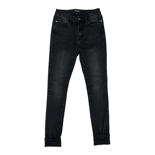 Jeans Skinny By Judy Blue In Black Denim, Size:8