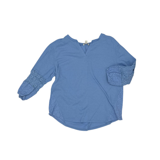 Top Ls By Cato In Blue, Size:1X