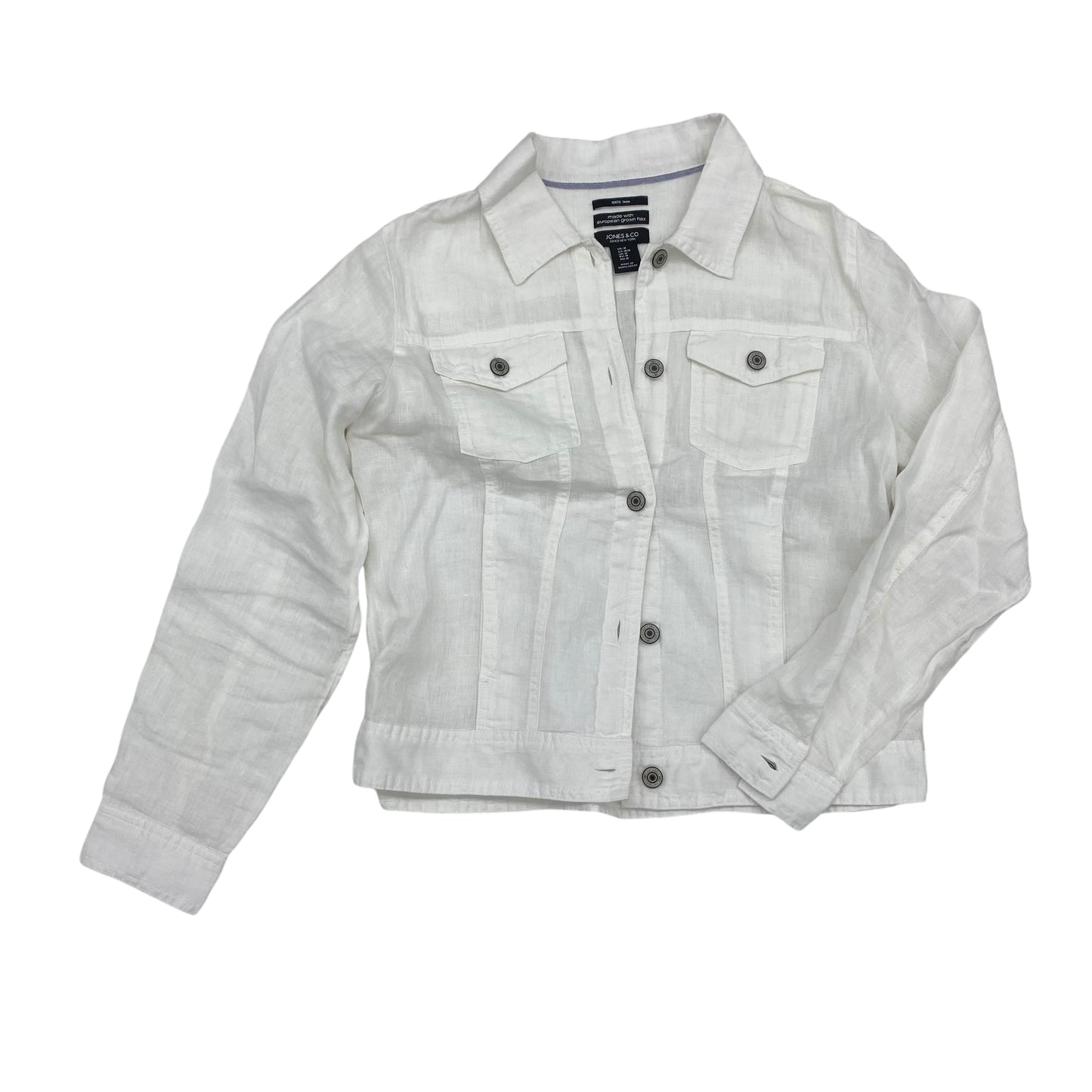 Jacket Other By Jones And Co In White, Size:M