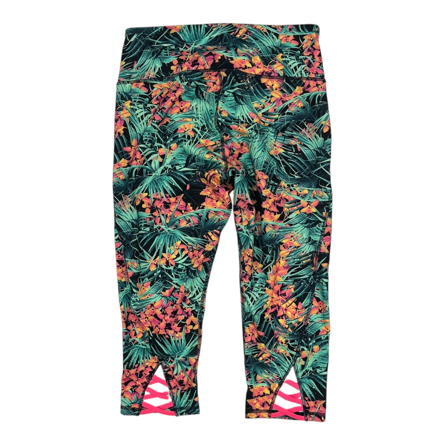 Athletic Leggings Capris By Old Navy In Tropical Print, Size:Xl