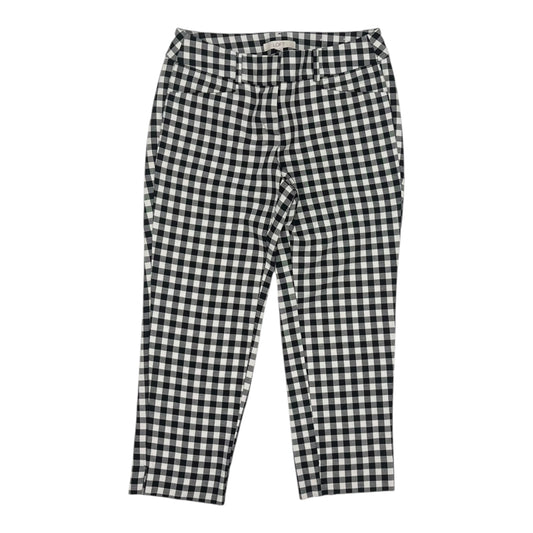 PANTS CROPPED by LOFT In PLAID PATTERN, Size: 2P