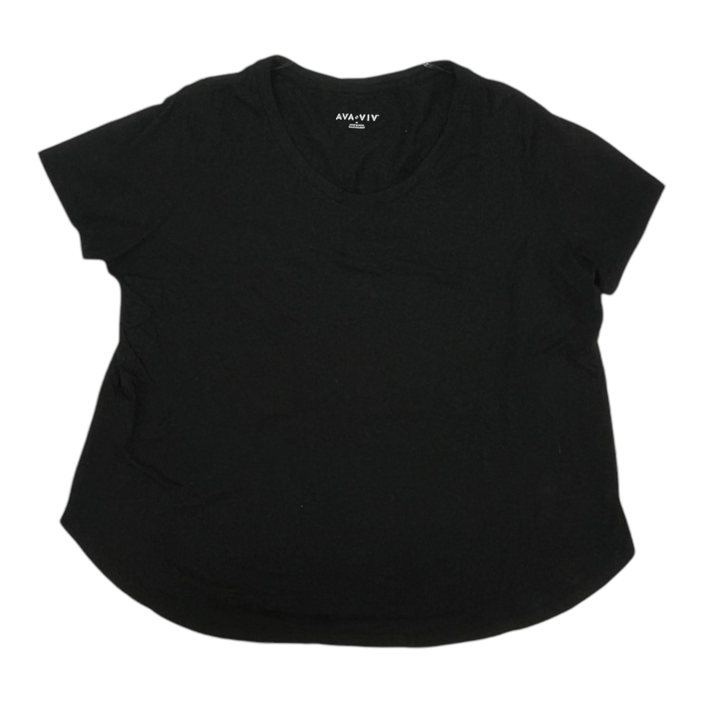 Top Ss By Ava & Viv In Black, Size:1X