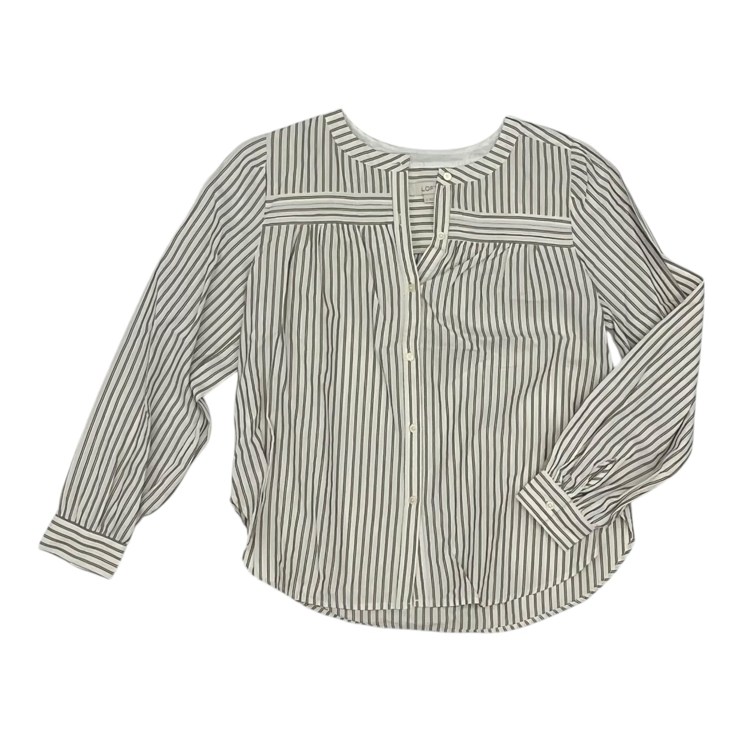 Top Ls By Loft In Striped Pattern, Size:M