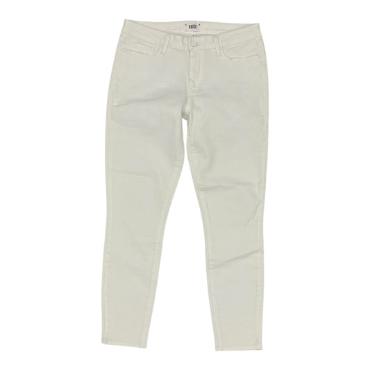 Jeans Skinny By Paige In White Denim, Size:10