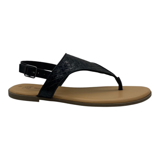 Sandals Flats By Time And Tru In Black, Size:7.5