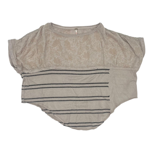 Blouse Ss By Free People In Tan, Size:Xs