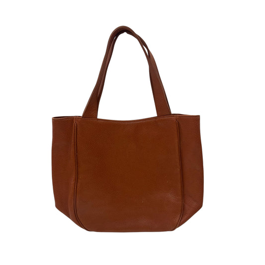 Handbag Leather By Talbots In Brown, Size:Medium