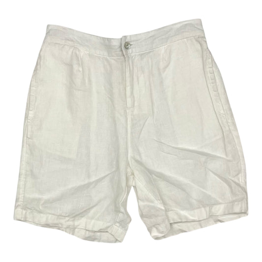 Shorts By Tahari By Arthur Levine In White, Size:M