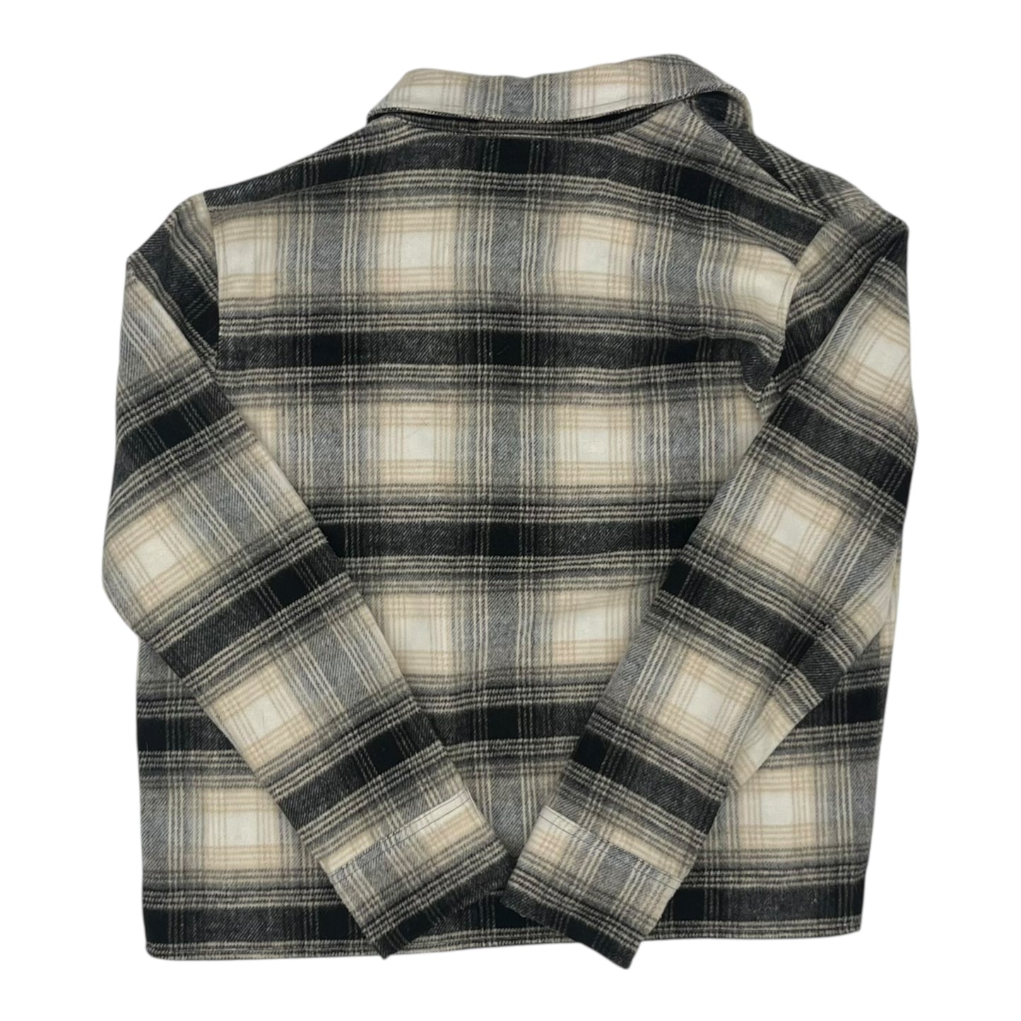 Jacket Shirt By Bb Dakota In Grey & Tan, Size:M