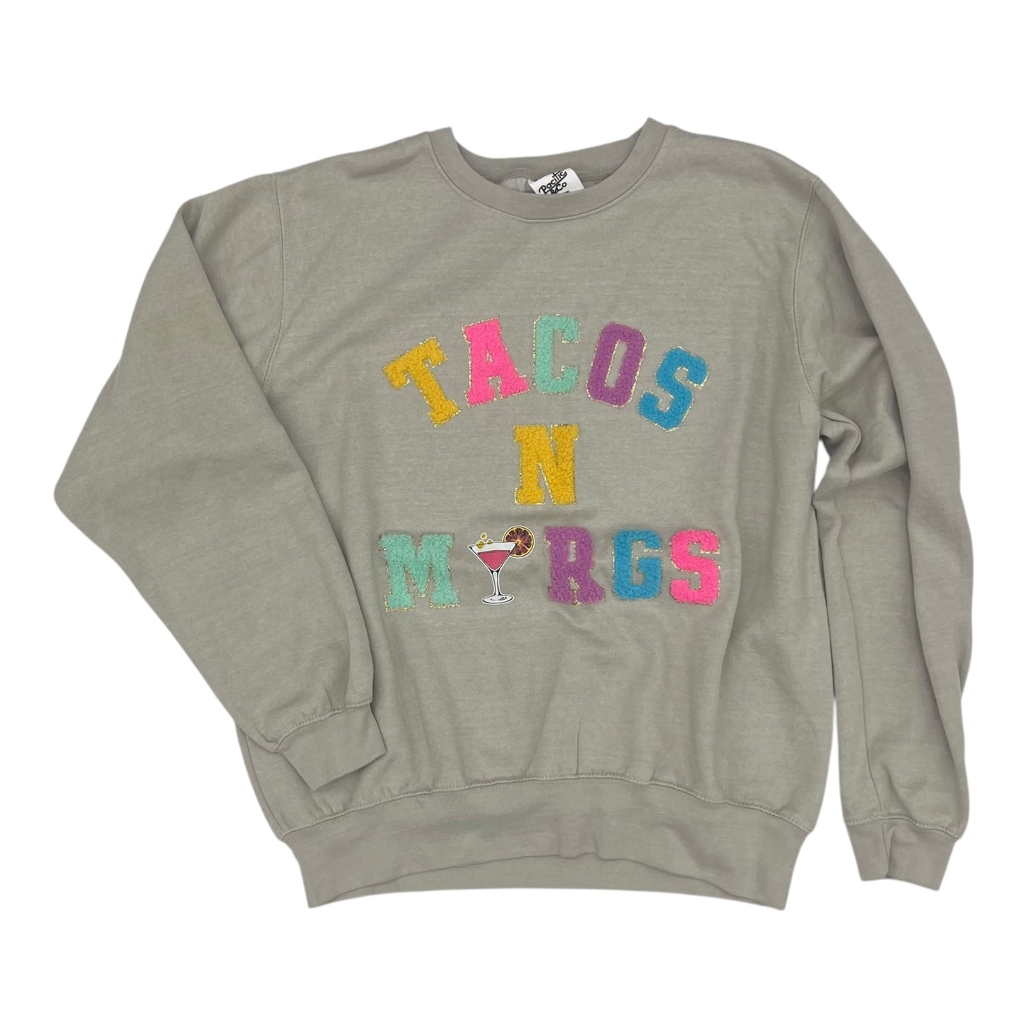 Sweatshirt Crewneck By Clothes Mentor In Tan, Size:L