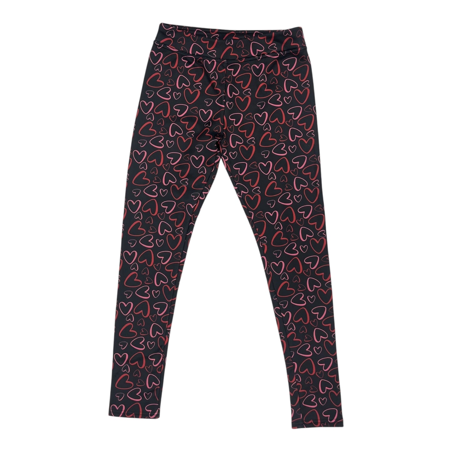 Pants Leggings By Serra In Black & Red, Size:M