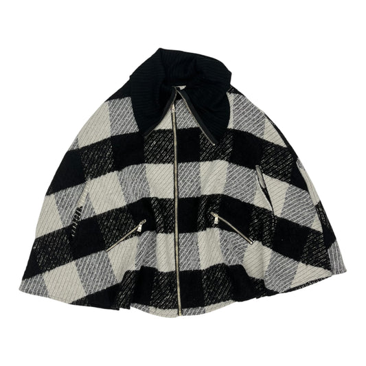 Poncho By Clothes Mentor In Black & Grey, Size:L