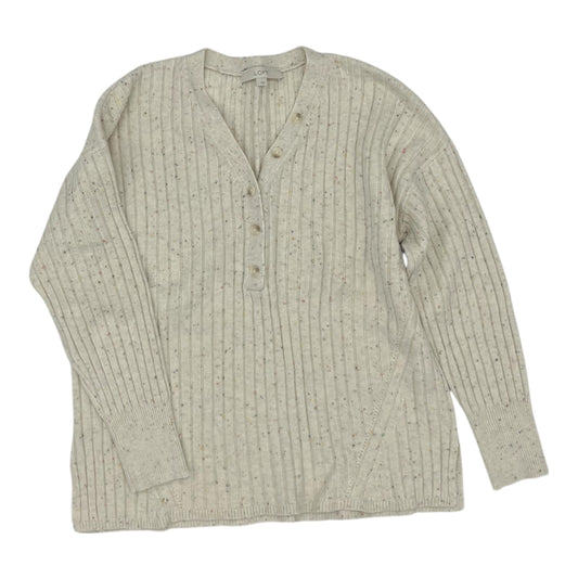 Sweater By Loft In Tan, Size:L
