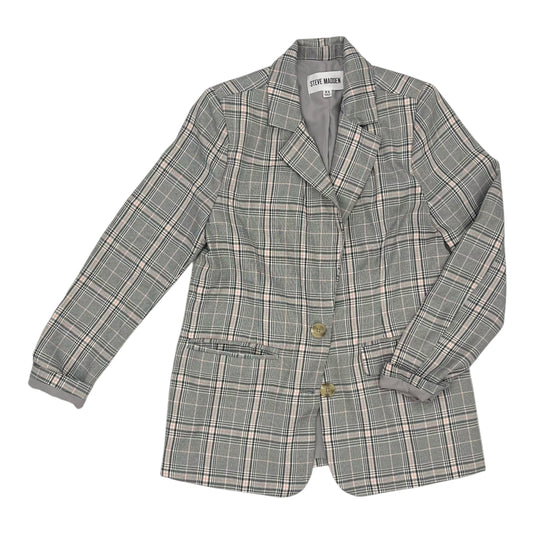 Blazer By Steve Madden In Grey & White, Size:Xs