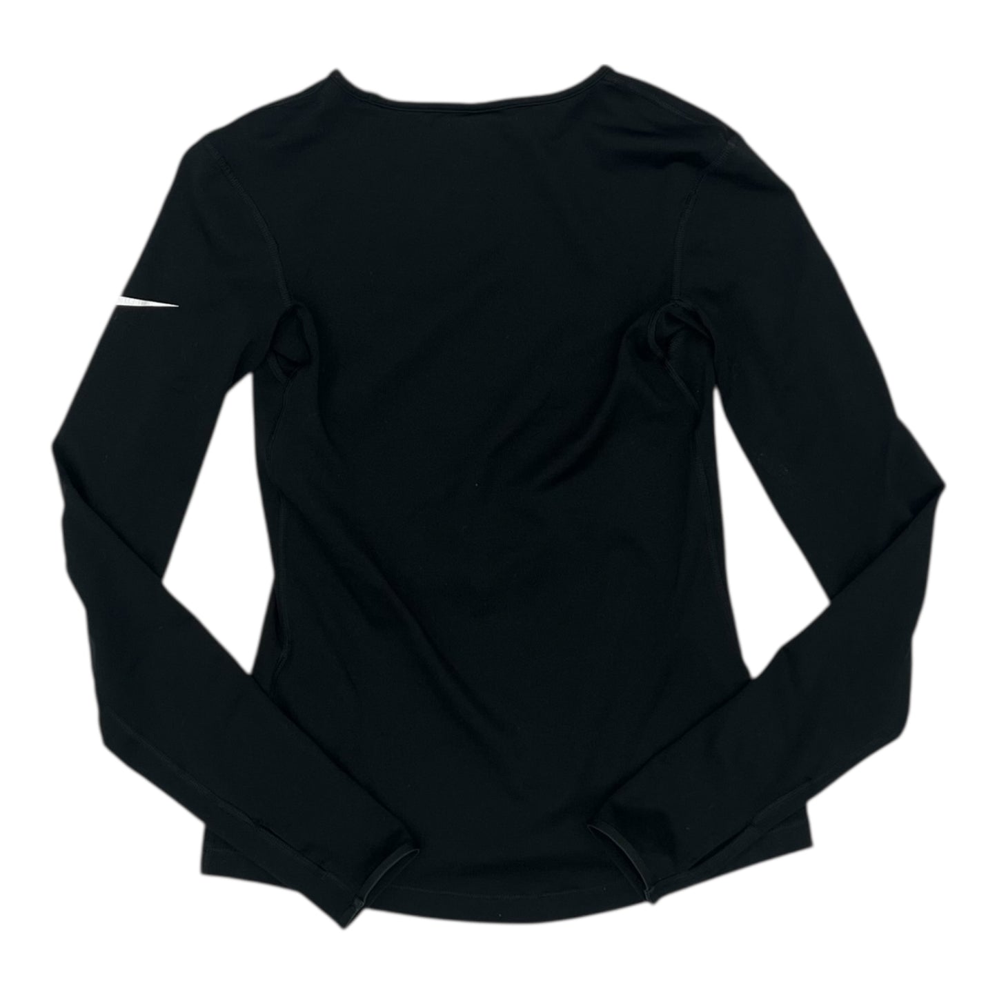 Athletic Top Ls Crewneck By Nike In Black, Size:S