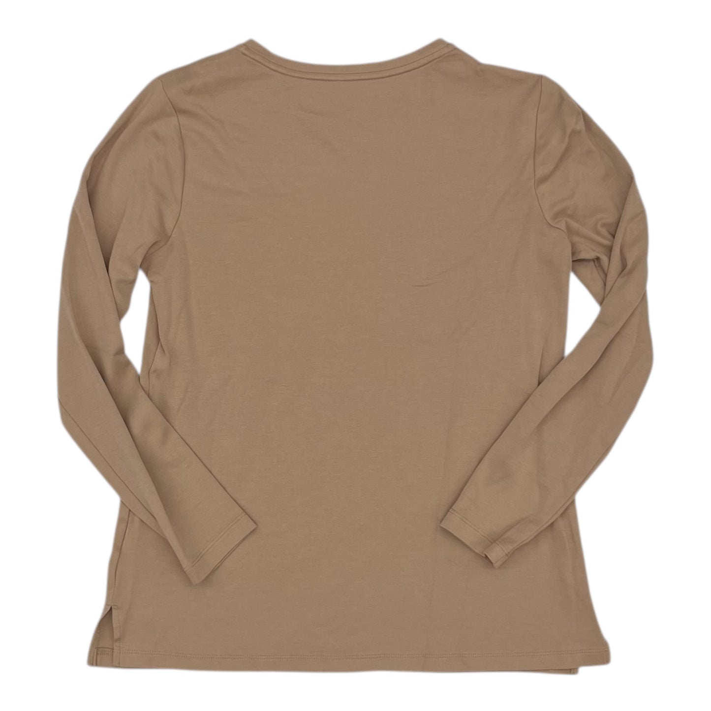 Top Ls Basic By Isaac Mizrahi Live Qvc In Tan, Size:Xs