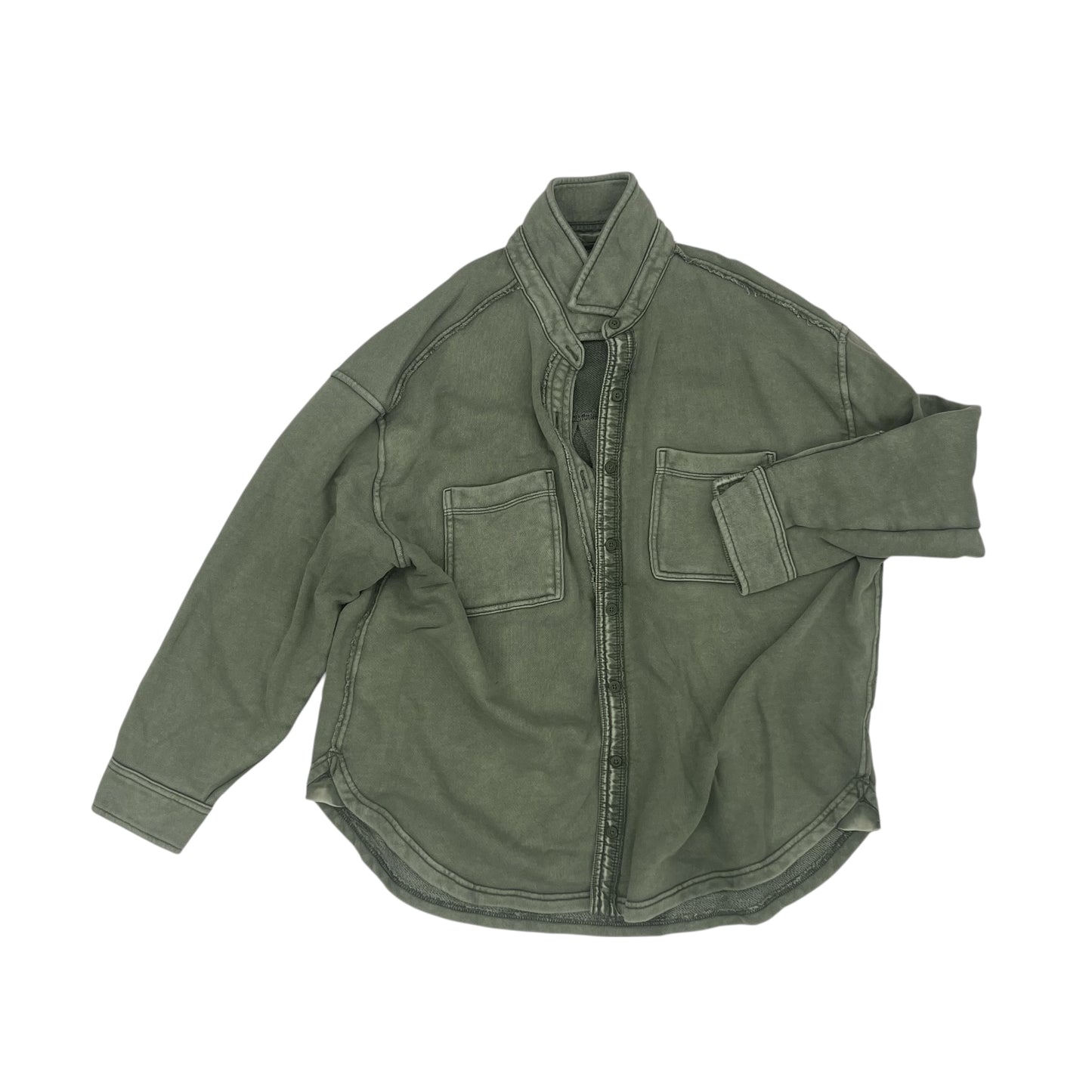 Jacket Shirt By Aerie In Green, Size:Xs