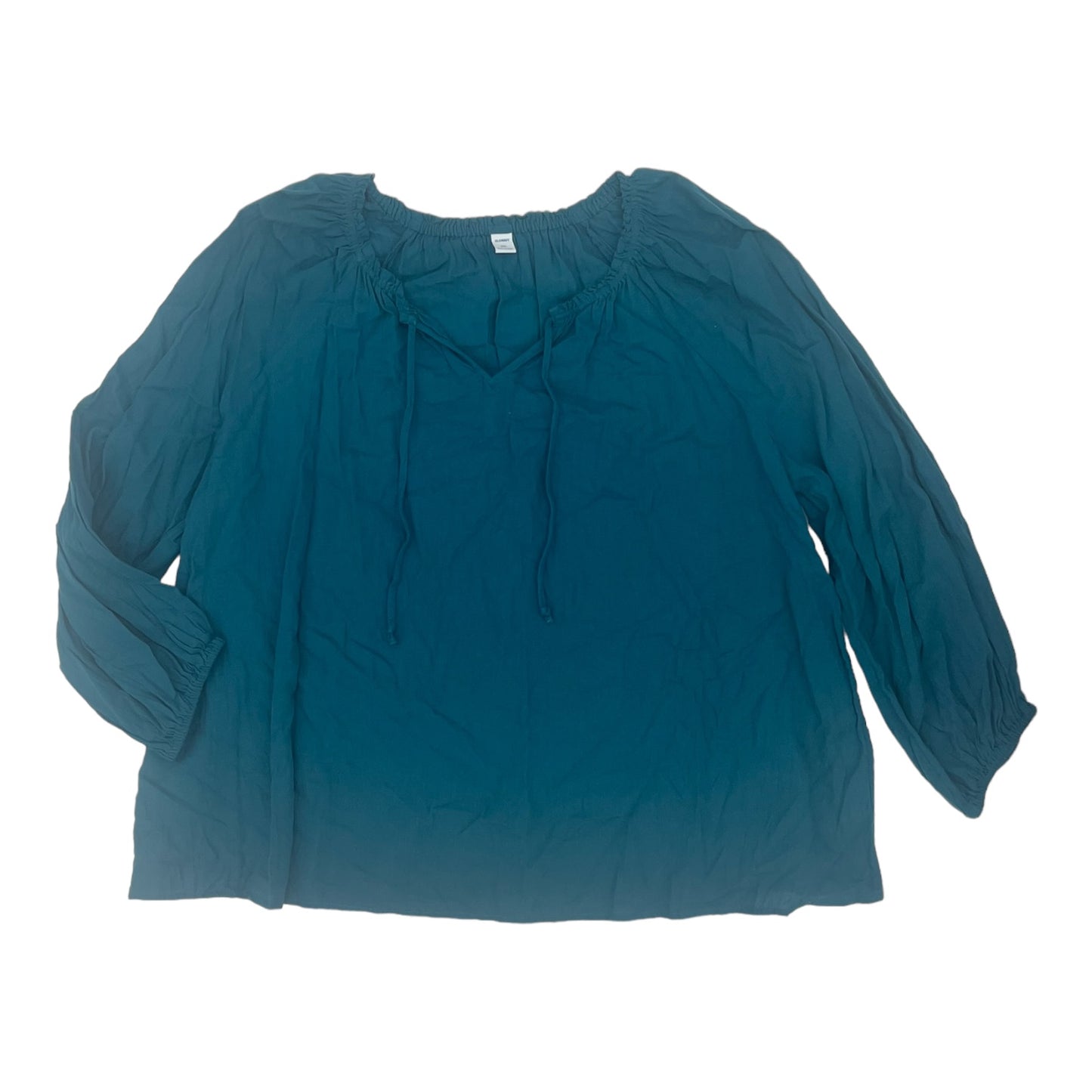 TEAL OLD NAVY TOP LS, Size XXL