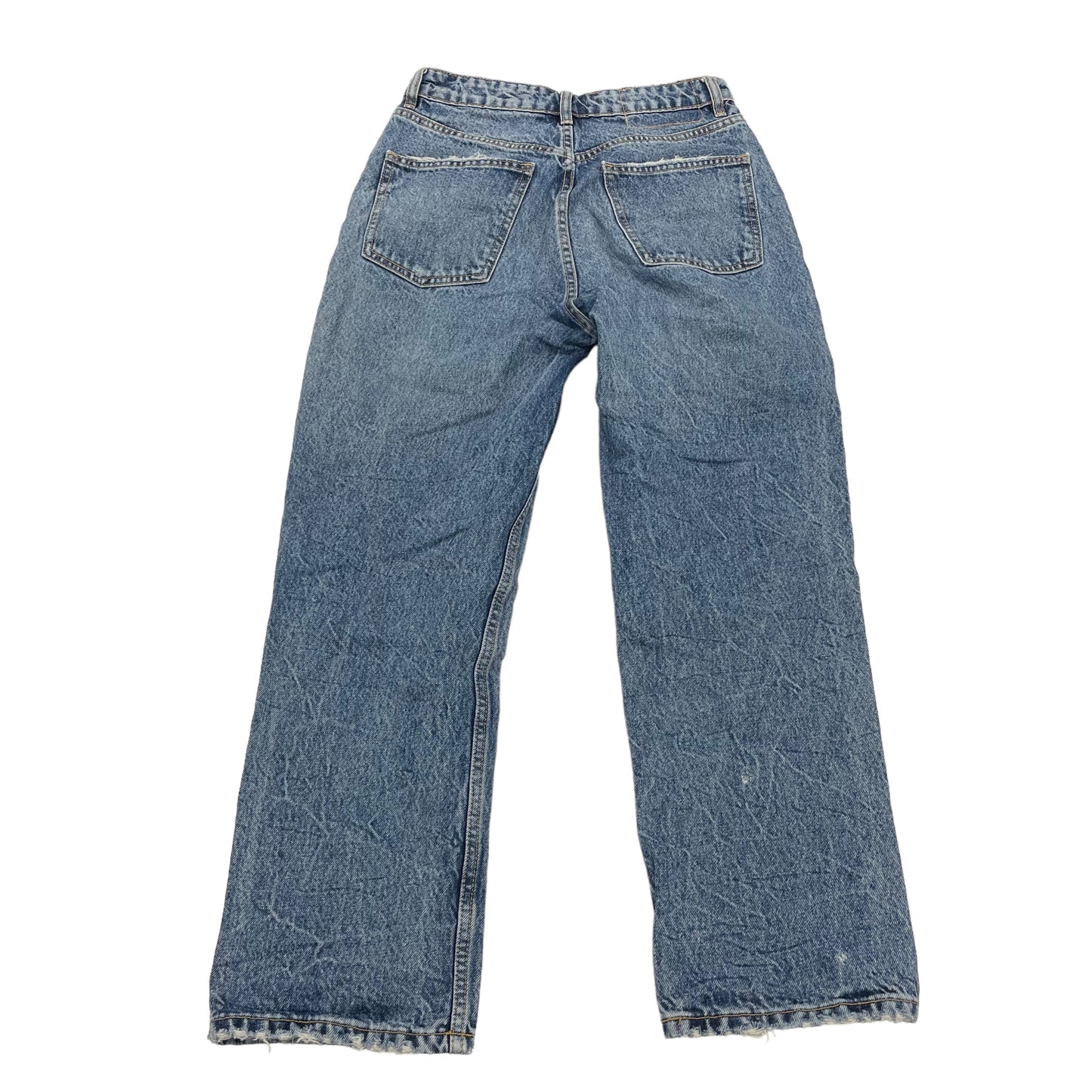 BLUE DENIM JEANS STRAIGHT by ZARA Size:4