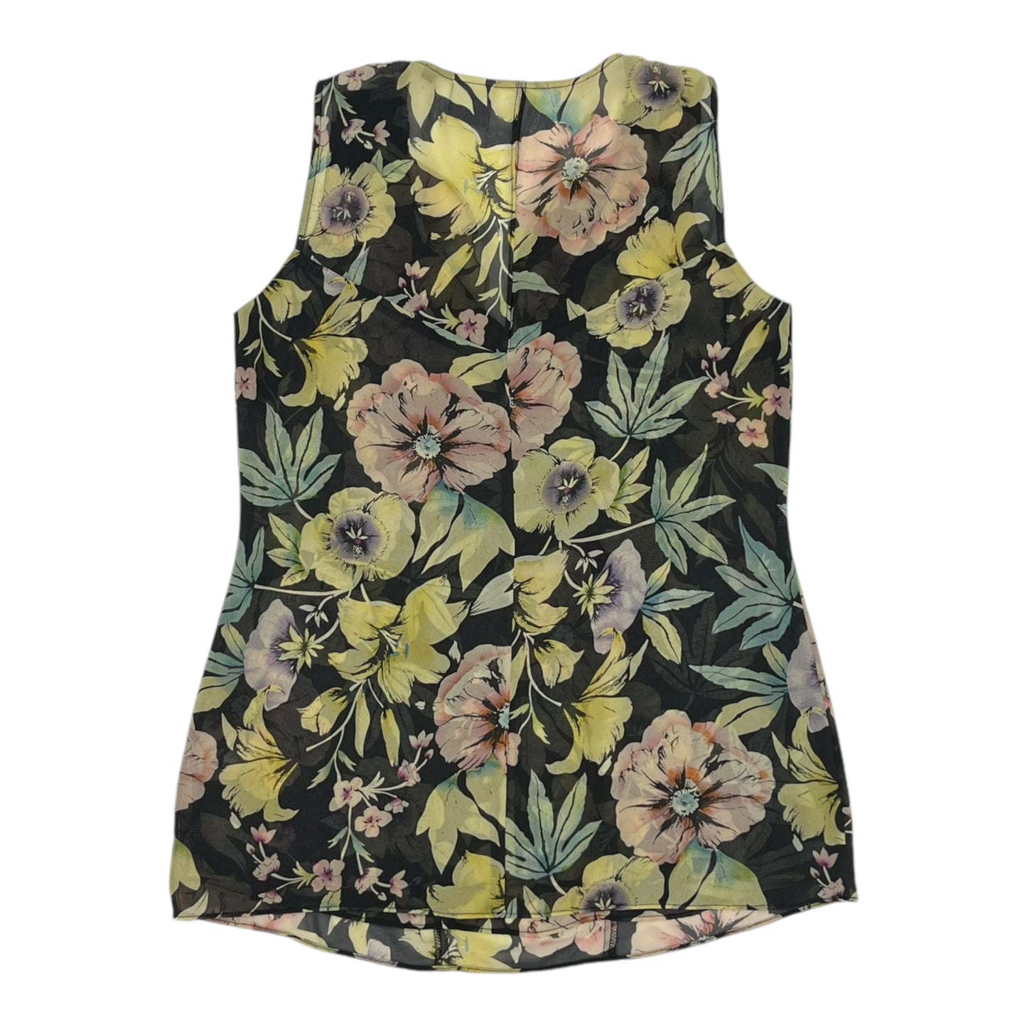 Blouse Sleeveless By Cabi In Floral Print, Size:Xs