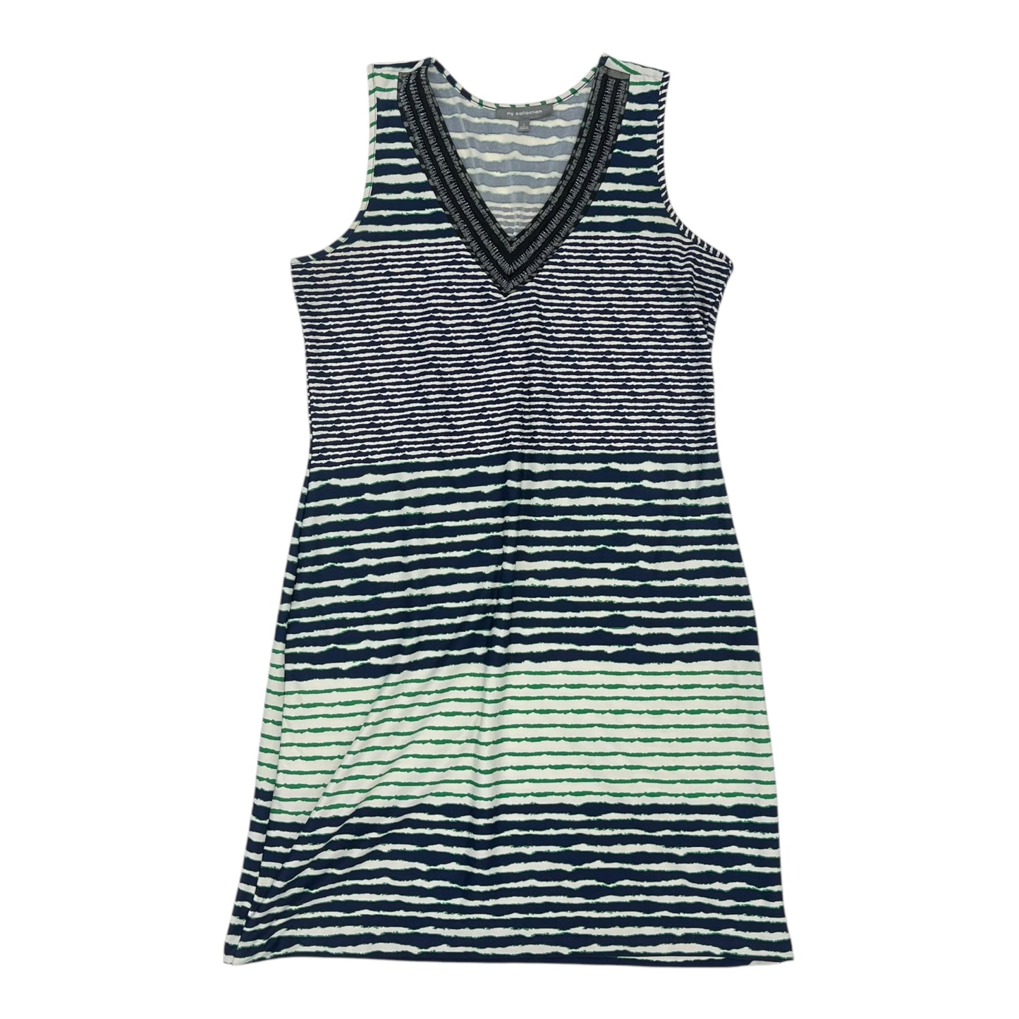 Dress Casual Short By Ny Collection In Blue & Green, Size:L
