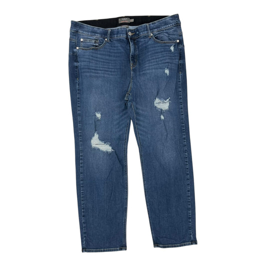 Jeans Straight By Torrid In Blue Denim, Size:24