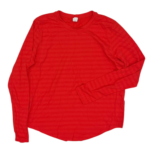 Athletic Top Ls Crewneck By Dsg Outerwear In Red, Size:L