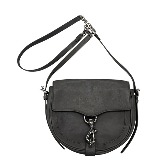 Crossbody Designer By Rebecca Minkoff In Grey, Size:Medium