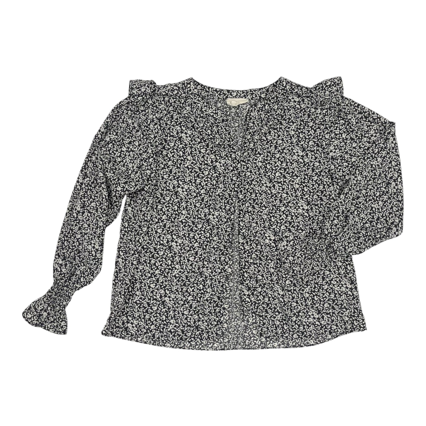 Blouse Ls By Melloday In Grey, Size:M